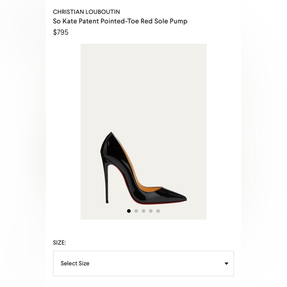 CHRISTIAN LOUBOUTIN
So Kate Patent Pointed-Toe Red Sole Pump - Picture 6 of 6